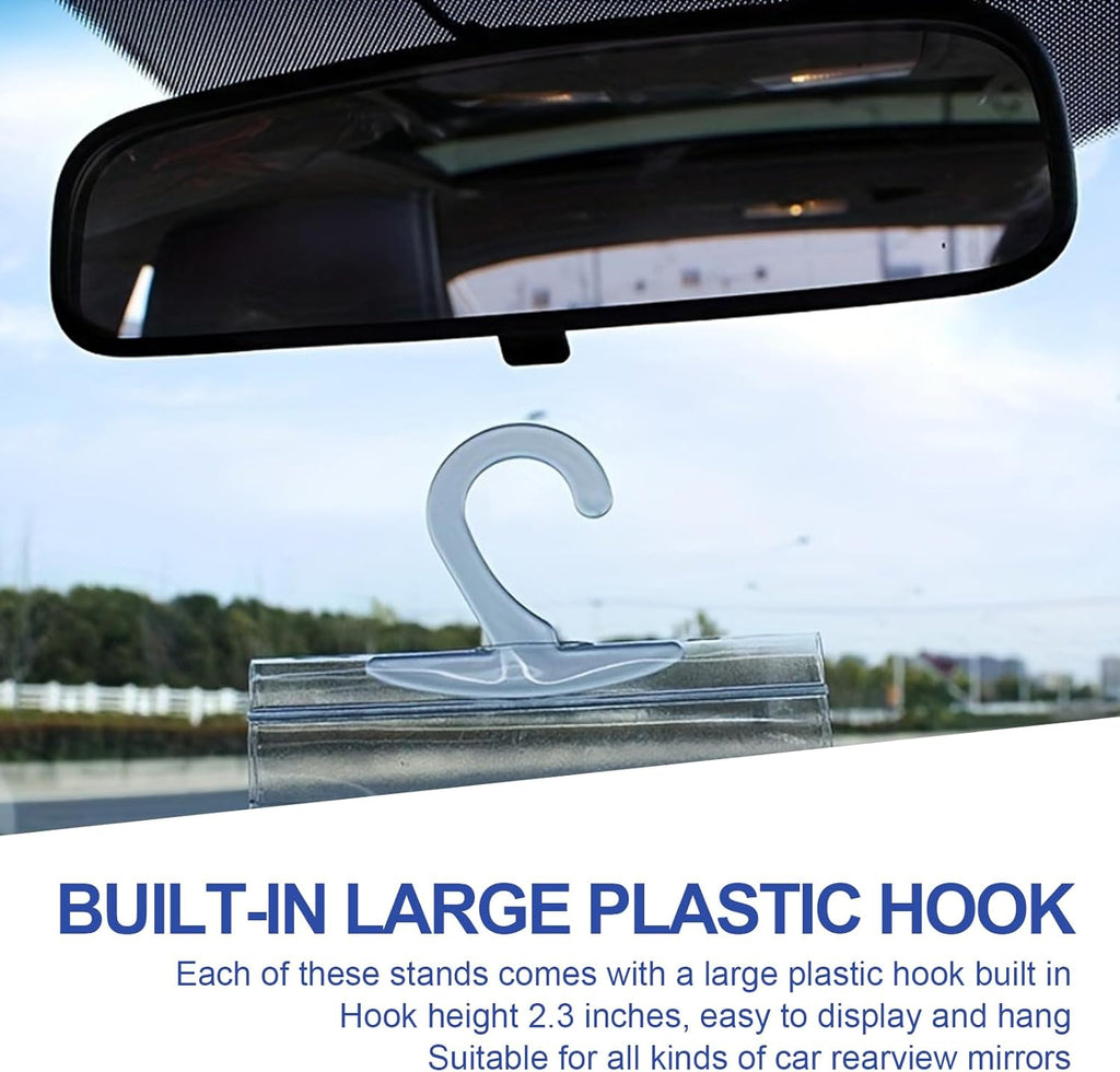 Car Handicap Parking Placard Hanging Bag, 2 Pack, PVC Protective Case with Hook F535381