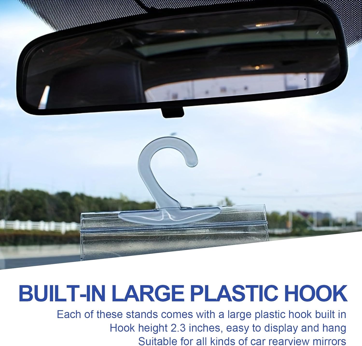 Car Handicap Parking Placard Hanging Bag, 2 Pack, PVC Protective Case with Hook F535381