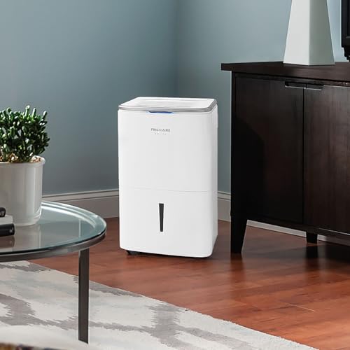 Frigidaire 50-Pint Portable Dehumidifier with Wi-Fi for Medium/Large Rooms, White Q334986