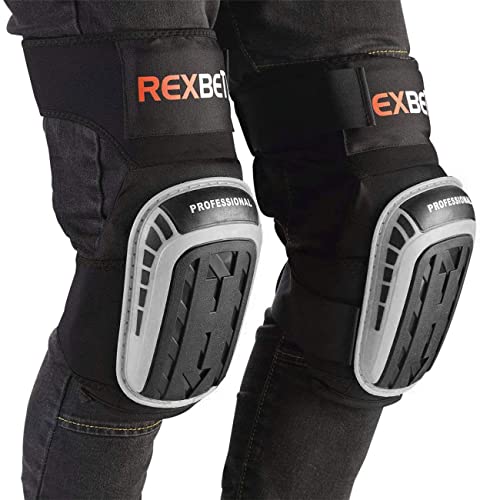 REXBETI Gel Knee Pads for Work, Heavy Duty Anti-slip, 1 Pair T1155