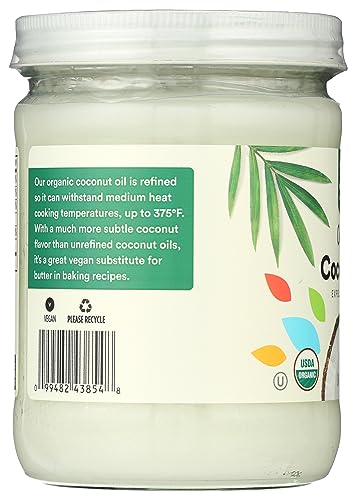 Organic Refined Coconut Oil, 14 Fl Oz (Pack of 2) L52441