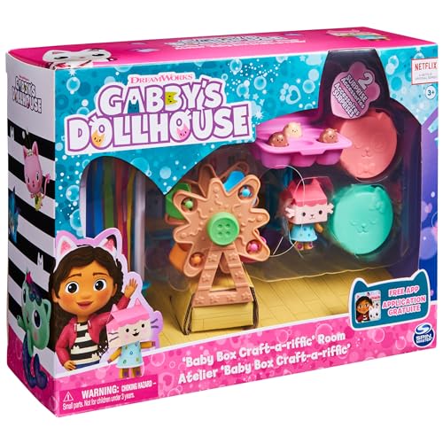 Gabby’s Dollhouse Purrfect Dollhouse with 15 Pieces, Kids Toys for Ages 3 and up Y434538