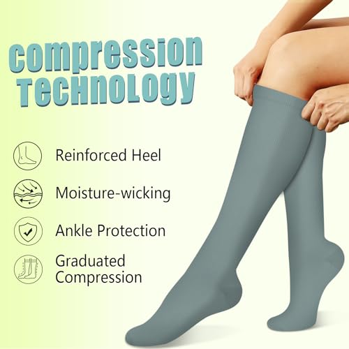 Iseasoo Copper Compression Socks for Men & Women 15-20 mmHg S67766