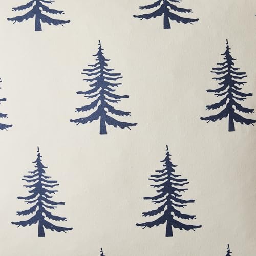 Christmas Pillow Covers Set of 2, 18x18 Inch, Green Winter Tree Print Z3499