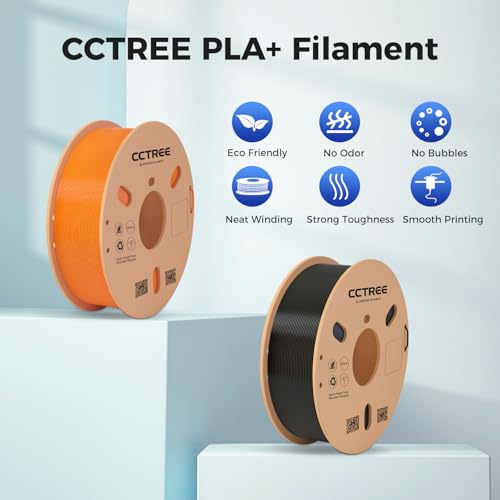 PLA 3D Printer Filament 1.75mm Bundle 2Kg Black 2-Pack T608
