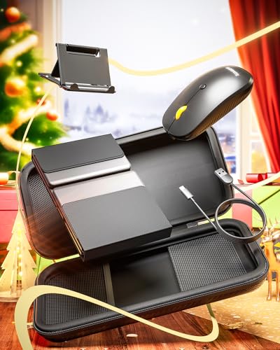 Samsers Foldable Bluetooth Keyboard and Mouse Combo, 2.4G + BT5.0, USB-C Rechargeable, for Windows Android iOS Mac OS N54454