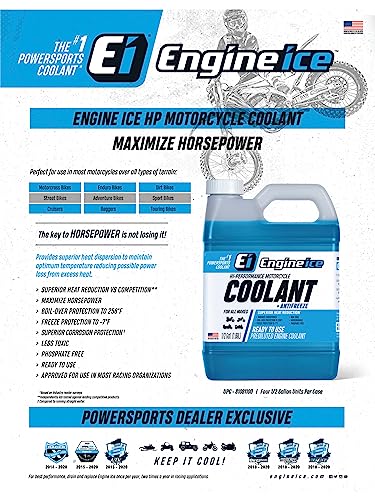 Engine Ice Motorcycle Coolant and Antifreeze Blue M278831