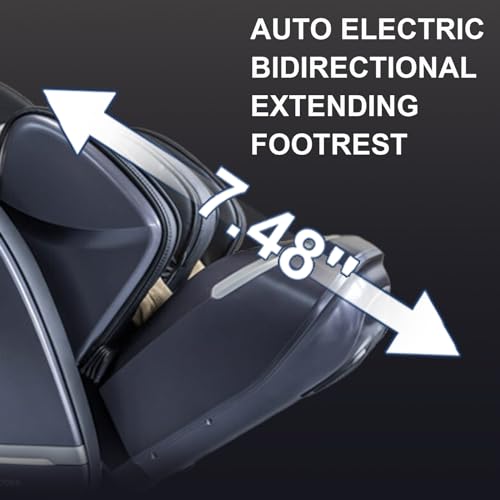 Heaven Duet Massage Chair 4D & 3D Dual-Mechanism Zero Gravity Recliner with Yoga Stretch, Black P844451