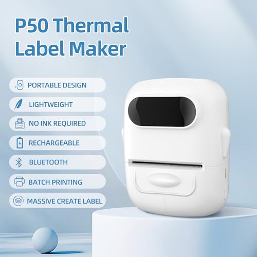 2 inch Bluetooth Label Maker with Tape, Thermal Barcode Printer I1893