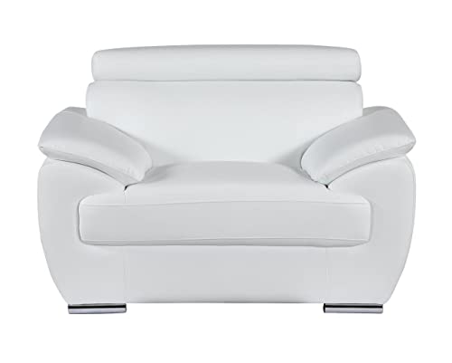 Veal Collection Leather Upholstered Modern Living Room Chair R216957