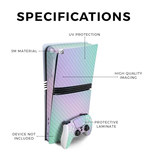 MightySkins Carbon Fiber Gaming Skin for PS5 Digital Edition Disc Drive - Black Camo S1804