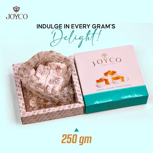 JOYCO Rose Rahat-Loukoum Traditional Delight - 0.55lb Chewy Candy Dessert F7016