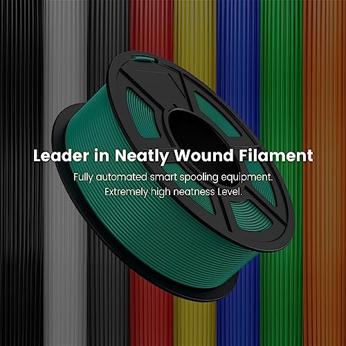 SUNLU 4kg PLA 3D Printer Filament Bundle, 1.75mm, 4 Black Spools V387