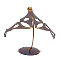 Bird of Prey (Star Trek Klingon Ship) Collectible Handmade Metal Art Figurine, Desk Accessories, Trophy, Boss Gift, Home Office Décor, Aircraft