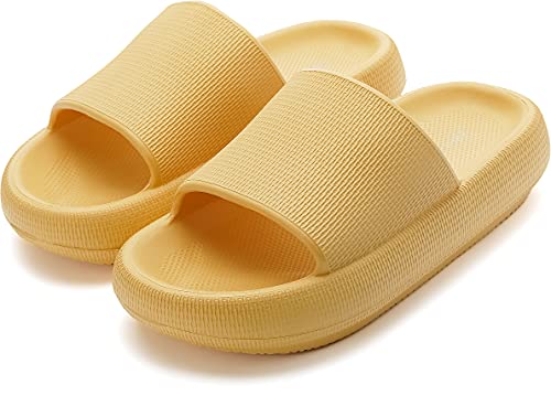 BRONAX Pillow Slippers for Women and Men, Cushioned Thick Sole B486351