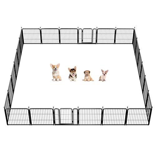 FXW Rollick Dog Playpen 32 Inch 16 Panels for Small and Medium Dogs E405995
