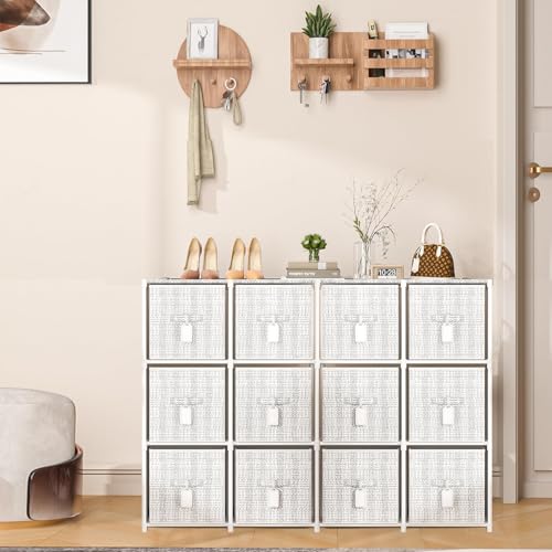 Cube Storage Organizer with 6 Printed Bins and Labels Y73983