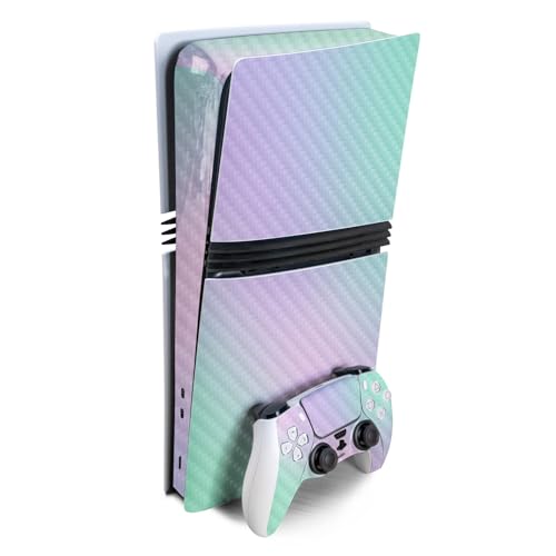 MightySkins Carbon Fiber Gaming Skin for PS5 Digital Edition Disc Drive - Black Camo S1804