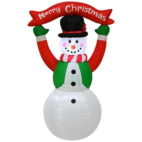 4 FT Christmas Snowman Inflatable with LED Lights Indoor Outdoor Decor E952