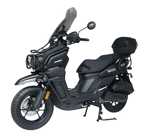 HHH Tank 200 DLX EFI Scooter Vitacci 200cc Motorcycle with Windshield and Rear Trunk I4952