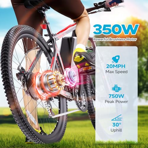 Electric Bike for Adults 350W 26" 21 Speed Commute E-Bike B32927