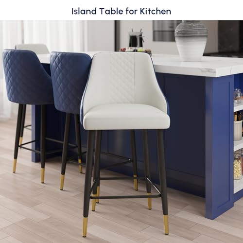 homary 72" Kitchen Island with Storage, White Dining Table with Seating & 3 Drawers H6352