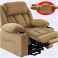 Power Lift Recliner Chair for Elderly with Heat and Massage, Grey R7895
