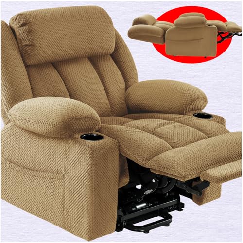 Power Lift Recliner Chair for Elderly with Heat and Massage, Grey R7895