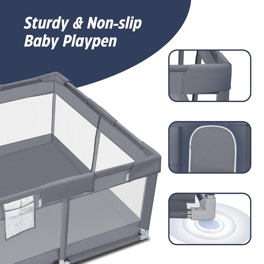 Baby Playpen 50x50 Inch for Babies and Toddlers, Playard Activity Center H764