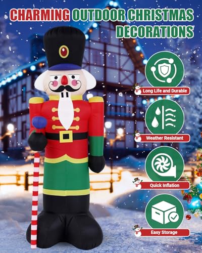 Christmas Inflatable Snowman with Penguin Yard Decoration with LED Lights K4000