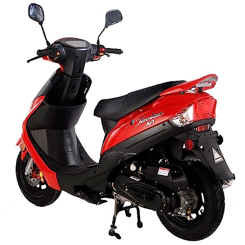 HHH 49cc/50cc Gas Scooter Moped with Rear Storage Trunk (Black) B62936