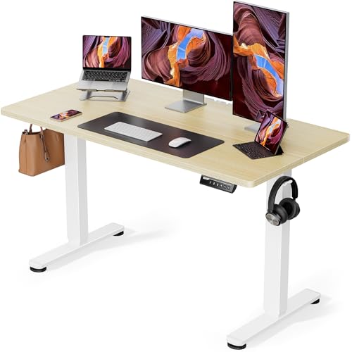 ErGear Height Adjustable Electric Standing Desk 48 x 24 Inches, Walnut S608
