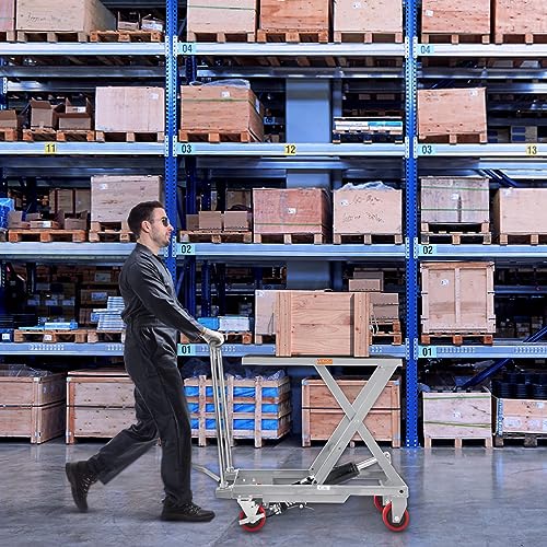 VEVOR Electric Lift Table 330 lbs Capacity, Height Adjustable, Black Y3219