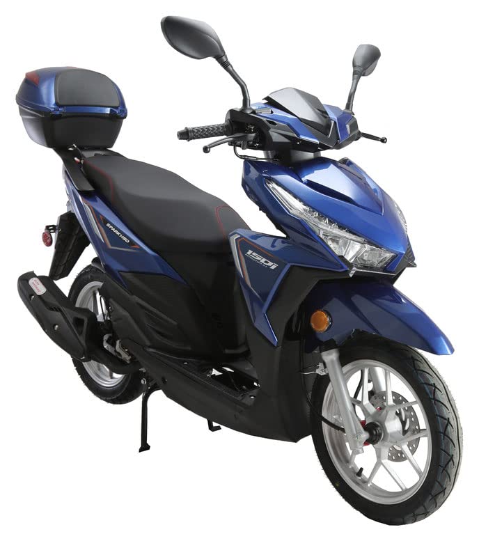 HHH Upgraded Vitacci Spark150 150cc Automatic Street Scooter with GY6 Engine (Black) E4487