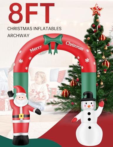 Christmas Inflatable Snowman with Penguin Yard Decoration with LED Lights K4000