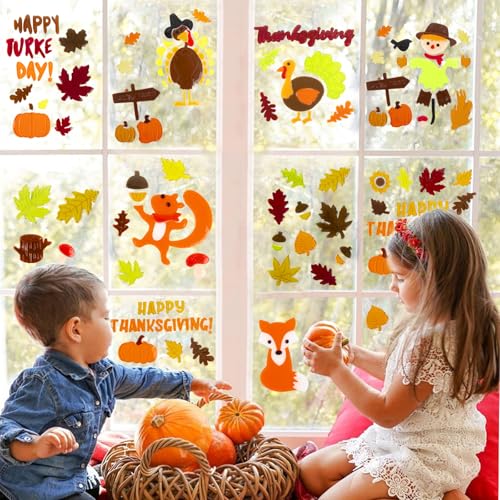 Christmas Window Clings Gel Snowflake Snowman 6-Piece Set F295752