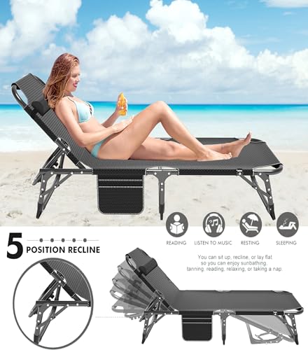 ABORON Oversized Folding Camping Cot for Adults, Double Layer 1200D, with Mat & Carrying Bag S2407