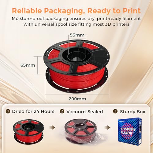 FLASHFORGE PLA Filament 1.75mm Burnt Titanium, Color Changeable 3D Printer Filament 1kg T433110