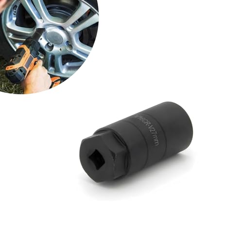 Pack-1 Car Oil Pressure Sensor Switch Socket, 3" 3/8" Driver Deep Design Oil Pressure Sending Socket, Oil Pressure Sending Unit Fit 1" and 1 1/16" Switches, Universal for Cars (Black)