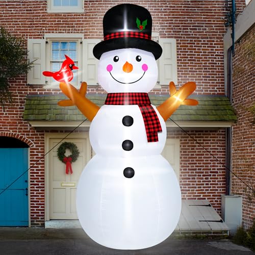 16FT Christmas Inflatable Snowman with LED Lights Outdoor Yard Decor N561071