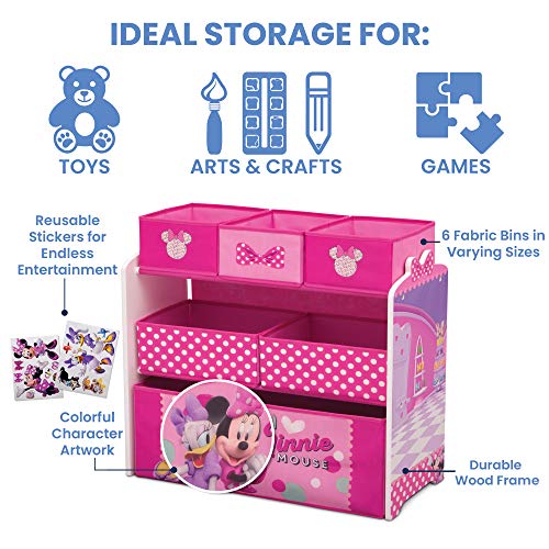 Delta Children Disney Minnie Mouse 6 Bin Toy Organizer S757944
