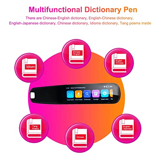 Upgraded Translation Pen Scanner, OCR Digital Pen Reader for Students R366802