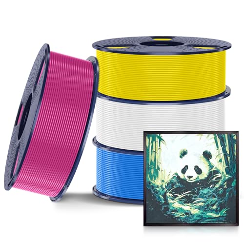 SUNLU 4kg PLA 3D Printer Filament Bundle, 1.75mm, 4 Black Spools V387
