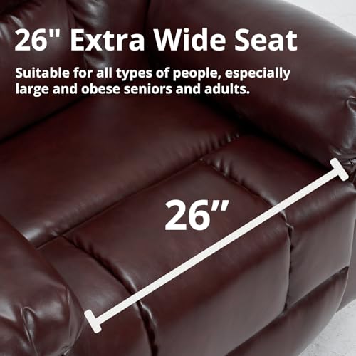 Oversized Power Lift Recliner Chair for Elderly with Massage and Heat T36815