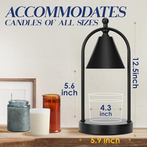 Candle Warmer Lamp with Timer, Dimmable, for Bedroom Home Decor F337