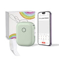 Label Maker Machine with Tape, Mini Bluetooth Label Printer P12 Portable Thermal Sticker Machine Small Thermal Sticker Printer with Multiple Templates for Storage Small Business Office Home