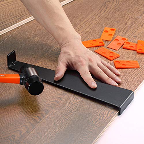 REXBETI 44-Piece Laminate Wood Flooring Installation Kit with Tapping Block, Pull Bar, Mallet and Spacers U4801