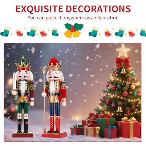 11.8 Inch Wooden Nutcracker Christmas Decor T403
