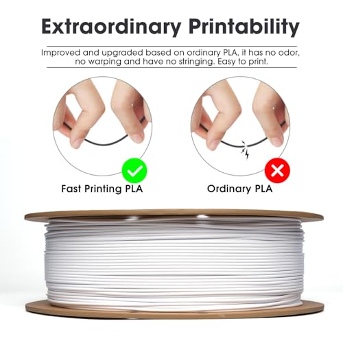 eSUN PLA Basic Filament 1.75mm, 3D Printer Filament, 1KG Spool, Black B3638