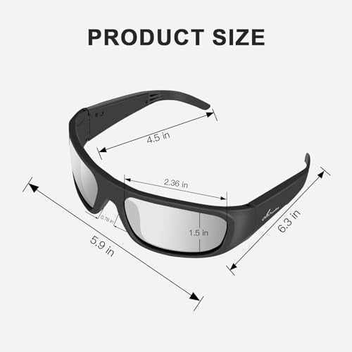 OhO Smart Glasses Polarized Sunglasses with Bluetooth Speaker U712